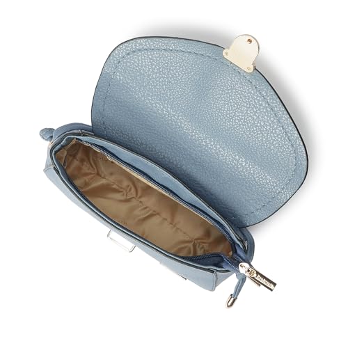 Fastrack BuckleUp Sling | Faux-Leather Women’s Handbag | Blue Bag with Buckle & Zipper Closure | Everyday Casual Carry