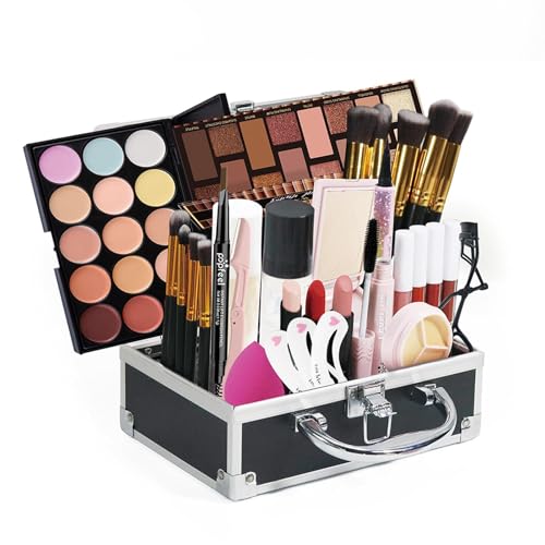 CALANDIS™ All Makeup Set Lipgloss for Women Multipurpose for Holiday Travel Beginners Style A | Makeup Sets & Kits | Makeup