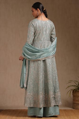 Soch Women's Polyester Salwar Suit (OWS5CD21895_Sea Green