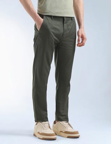 Slash Slim Tapered Fit Twill Trousers
