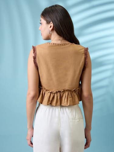 Globus Women Top (GS575694_Beige_S)
