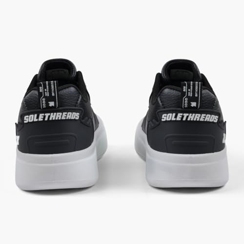SOLETHREADS Ollie Sneakers for Women | Stylish & Fashionable| Comfortable|Walking Shoes| Lightweight Flexible| Skid-Resistant| Everyday |Casual Shoes for Women|Black|UK 5