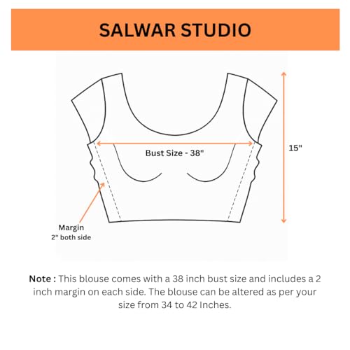 S SALWAR STUDIO Red Silk Sweetheart Neck Embroidered Readymade Alterable Padded Saree Blouse