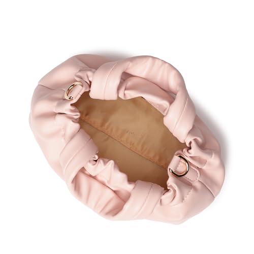 Fastrack Ruched Sling Bag for Women | Compact Faux Leather Crossbody with Detachable Chain Strap, Magnet Closure and Inner Pockets | Minimalist Everyday Sling for Casual and Evening Looks