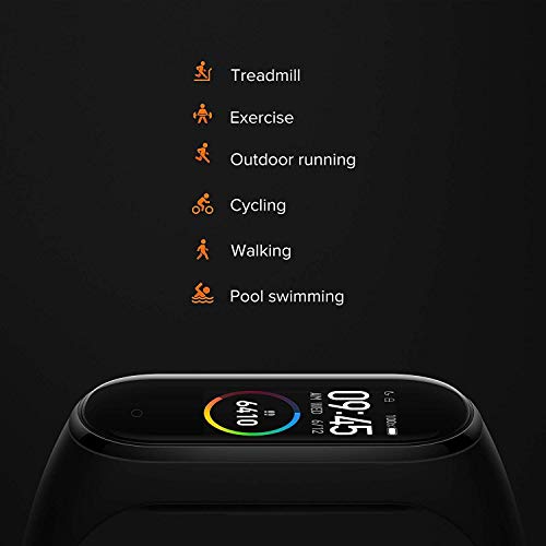 Drumstone (𝐒𝐩𝐞𝐜𝐢𝐚𝐥 𝟏𝟓 𝐘𝐞𝐚𝐫𝐬 𝐖𝐚𝐫𝐫𝐚𝐧𝐭𝐲 M4 Smart Fitness Band with Heart Rate, BP & SpO2 Monitor, Step & Calorie Counter, Sleep Tracker, Call & Message Alerts, OLED Display,