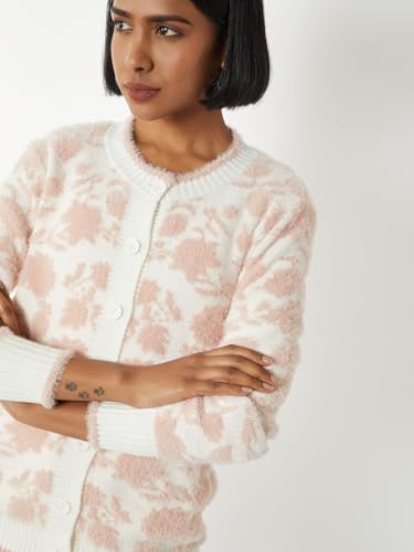 Max Women Knit Cardigan (Pink_L)