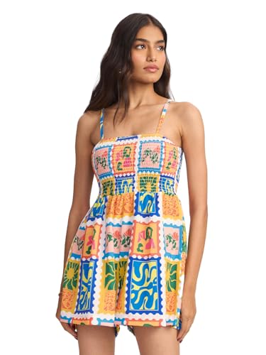 The Souled Store Havana Women and Girls Sleeveless Square Neck Cotton Mini Jumpsuits