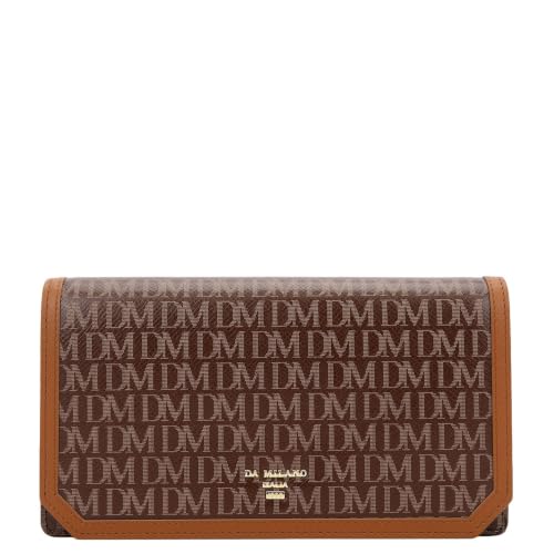 Da Milano Premium Leather Wallet for Women | Multi Compartment Travel Wallet - Walnut Brown