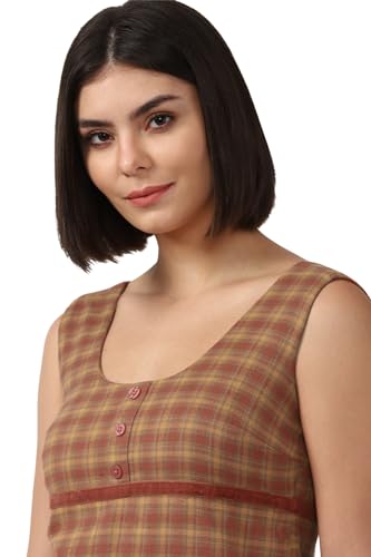 FOREVER 21 women's Cotton Classic Mini Dress (597968_Brown