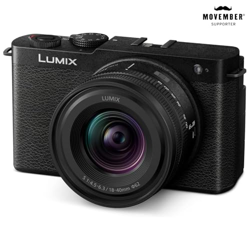 Panasonic LUMIX S9 Full-Frame Mirrorless Camera with S 18-40mm F4.5-6.3 Lens, Compact, Lightweight Body, Perfect for Social Media and Travel, Digital Cameras for Photography, DC-S9NK