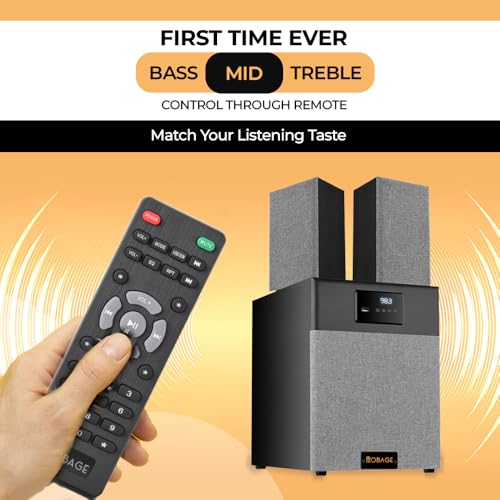OBAGE Newly Launched Classic-5 100W 2.1 Home Theatre System with HDMI ARC, Optical in, Bluetooth V5.3, USD,FM, AUX