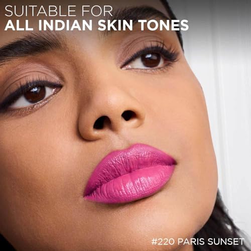 L'Oréal Paris Infallible Laque Resistance Lacquer-Like Shine Finish. 16H longwear lacquer lipstick. High-impact color, zero transfer - 220 Paris Sunset, 4ml