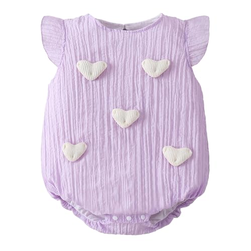 Hopscotch Heart Applique Textured Onesie (12-18 Months)