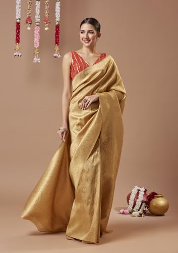SALWAR STUDIO Red Georgette Sleeveless Readymade Blouse