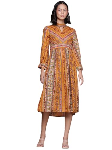 Aarke Ritu Kumar Yellow Meera Midi Dress