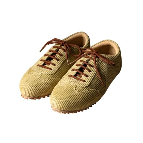 Theater Combat Sage Green Corduroy Sneakers for Women | Cushioned Sole Casual Shoes with Grip Outsole for Long Wear and Daily Comfort
