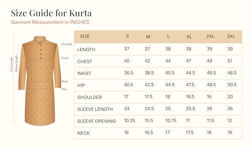 Manyavar Men's Spandex Floral Printed Kurta(Pink,XL)