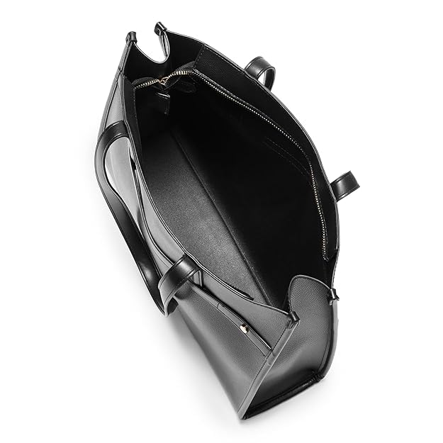 Miraggio Marcy Solid Tote Bag for Women with Detachable Pouch Pocket