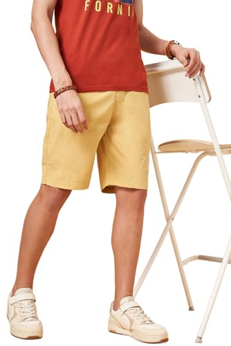 Urban Ranger by Pantaloons Men's Chino Shorts (110149063043_Anise Flower