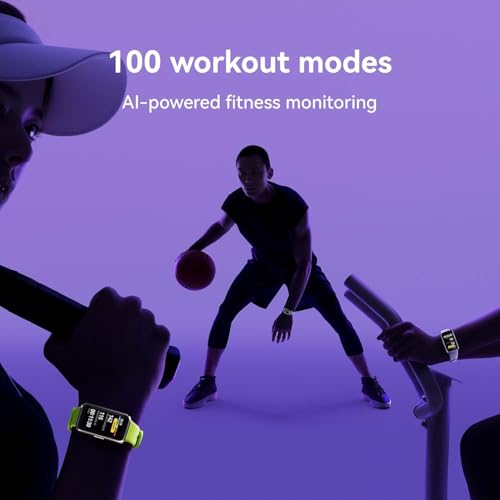 Huawei Band 10 Smartwatch with AI-Powered Fitness Monitoring, Pro-Level Sleep Analysis, Emotional Wellbeing Assistant,Streamlined Metallic Design,Fast Charging,iOS Android (Band 10, Pink)