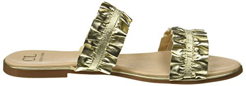 Carlton London Women's Safiyya Gold Fashion Sandals - 6 UK/India (39 EU)(CLL-4203)