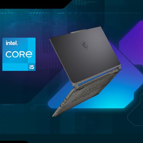 MSI Cyborg 15, Intel 12th Gen. i5-12450H, 40CM FHD 144Hz Gaming Laptop (16GB/512GB NVMe SSD/Windows 11 Home/MSO 2021/NVIDIA GeForce RTX 3050, GDDR6 6GB/Translucent Black/1.9Kg) A12UDX-1468IN