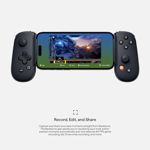 Backbone One Mobile Gaming Controller for Android and iPhone 15 Series (USB-C) - 2nd Gen - Turn Your Phone into a Gaming Console - Play Xbox, PlayStation, Call of Duty, Roblox, Genshin Impact & More