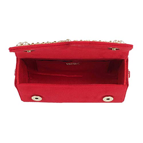 Mochi Womens Synthetic Red Sling (One Size)