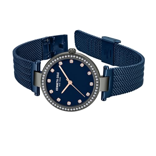 Kenneth Cole Quartz Analog Blue Dial Stainless Steel Strap Watch for Women