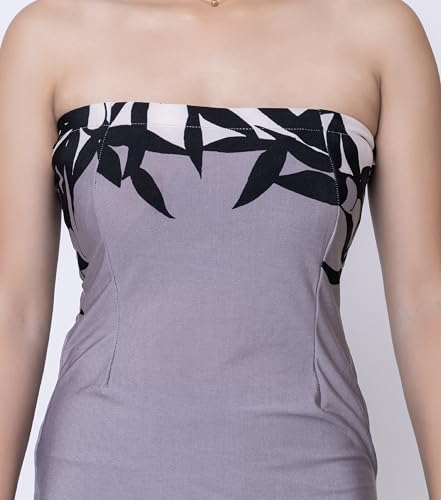 Sheux Elegant Grey Bodycon Gown for Women – Floor-Touching Slim Fit Dress for Formal Events, Weddings & Night Parties (L)