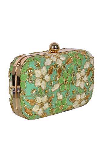 DUCHESS! Handicraft Item Very Beautiful Clutch (Green)