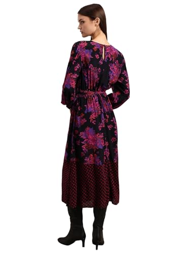 VERO MODA Women's Fit and Flare Black Dress