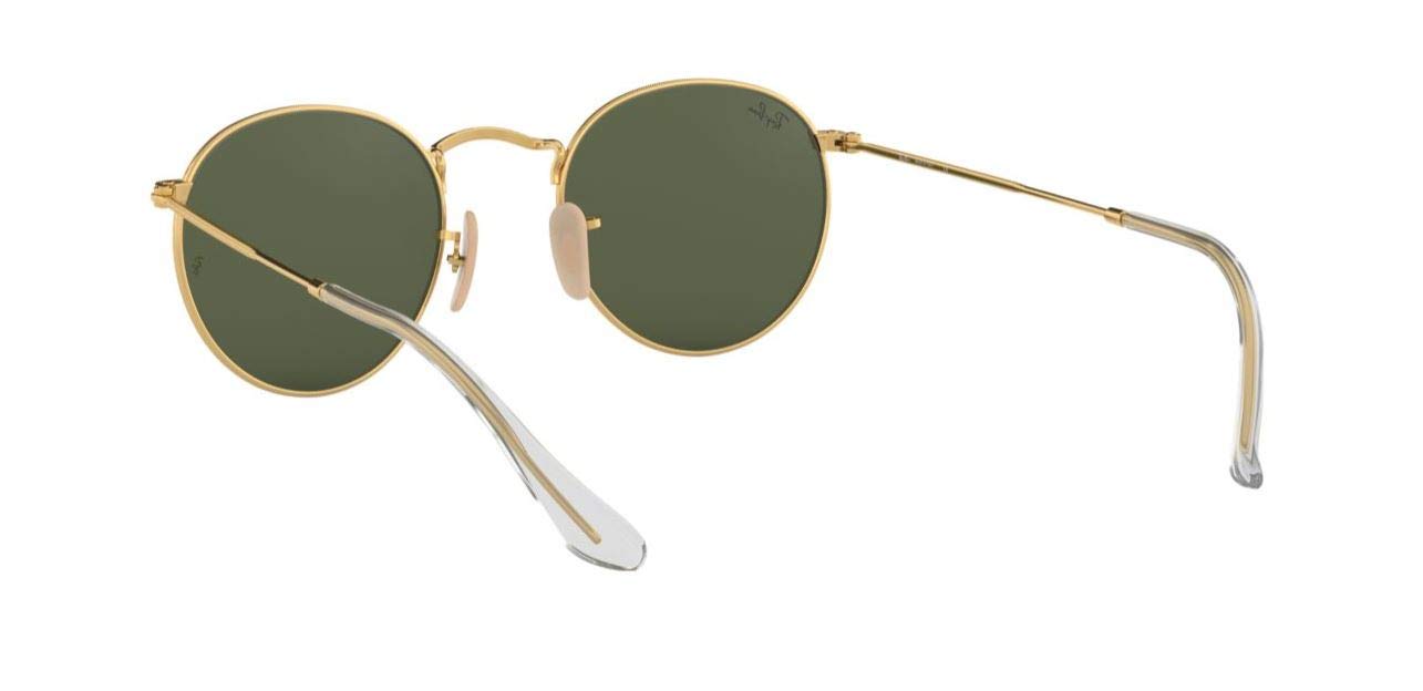 Ray-Ban Men UV Protected Green Lens Round Sunglasses - 0RB3447I
