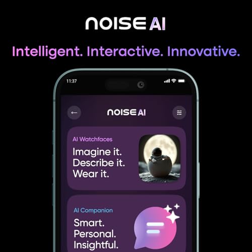 Noise Pro 6 Max Smart Watch:Intelligent AI, Endless AI Watch Faces, AI Companion, 1.96” AMOLED, Stainless Steel Build, Built-in GPS, 5 ATM, EN2 Processor, for iOS & Android(Pure Titanium)