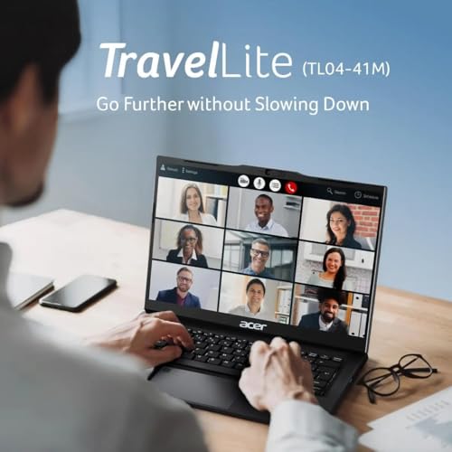 acer TravelLite Smart FHD TL04-51M Laptop, Intel Core i5 1334u 13th Gen 8 Core with 8GB Ram / 512GB NVMe SSD/Intel Iris Xe Graphics/Windows 11/14 Inch / 3 Year Brand Warranty