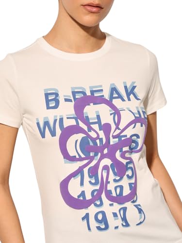 ONLY Women's Regular Fit White T-Shirt