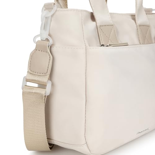 Fastrack Cloud Nylon Satchel Bag | Spacious Main Compartment with Organiser Pockets, External Quick-Access Zipper Pocket, Dual Carry Handles & Detachable Adjustable Webbing Strap with Zipper Closure