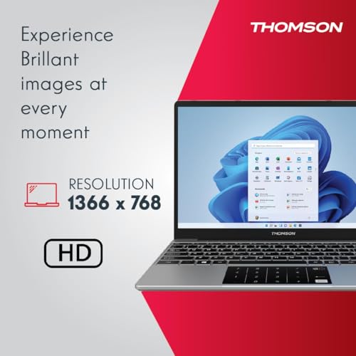 Thomson Neo Metallic with Numeric Touch Pad Intel Celeron Dual Core N4020 - (4 GB/128 GB SSD/Windows 11 Home) IN-PX14C Thin and Light Laptop (14.1 inch, Silver, 1.30 kg)