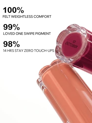 FLiCKA Weightless Impression Liquid Lipstick| Enriched With Vitamin E, Matte Finish, Moisturizing, Creaseless Formula, 07 July, 1.6ml