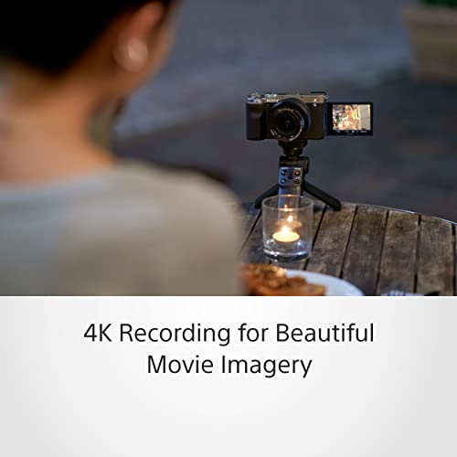 Sony Alpha Ilce-7Cl with 28-60Mm Zoom Lens | Compact Full Frame 64 GB Camera | 4K with Flip Screen, Light Weight | Real Time Tracking | Content Creation - Black