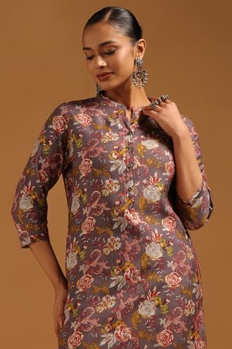 Soch Womens Purple Desert Storm Floral Kurta