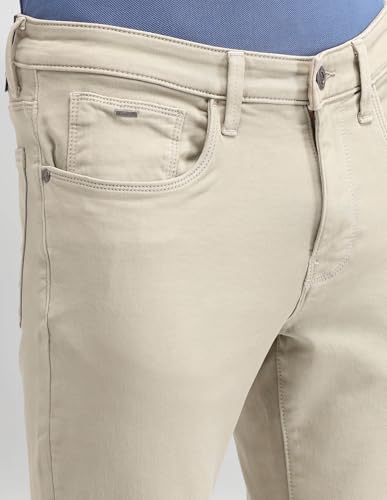 Arrow Sports Men's Fitted Jeans (ASAIJN2817_Sand