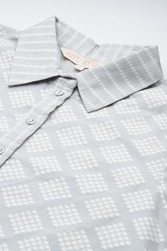 Ritu Kumar Grey Essential-Ananta Short Dress