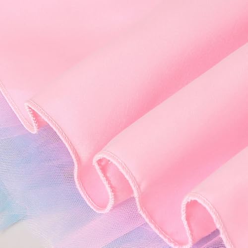 Hopscotch Girls Pink Short Sleeves Sequined Ruffle Party Dress for Age (5-6 Years)