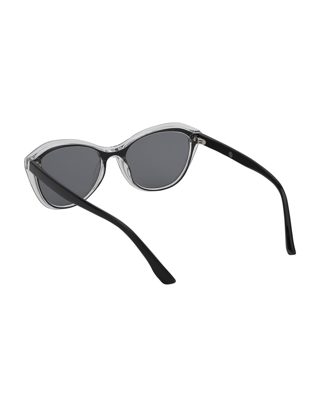 Transparent with Black Toned Blue Polarised Lens Cat Eye Sunglass for women