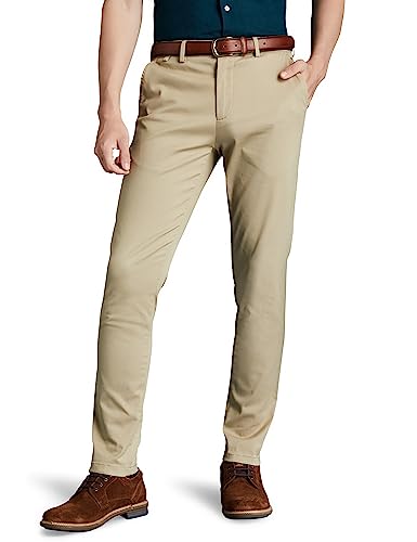 Symbol Premium Men's Flexi Waist Casual Pants | Stretchable Chinos | Stylish Office Fashion Mid Rise Trousers (Available in Slim Fit & Regular Fit) (Beige_34)