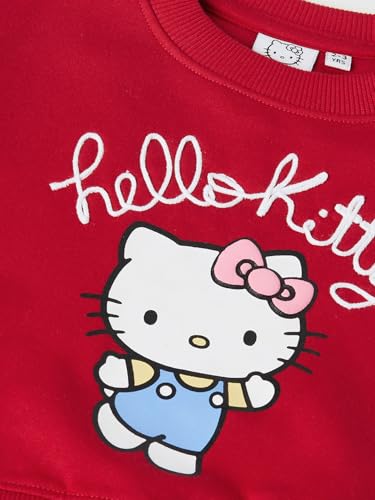 Max Girls Hello Kitty Print Trousers Set (Red_3-4 Y)