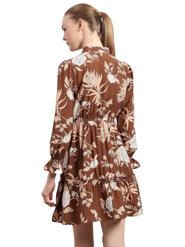 VERO MODA Women A-Line Brown Dress