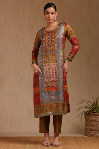 Soch Women's Viscose Salwar Suit (OWS5CD21949_Maroon