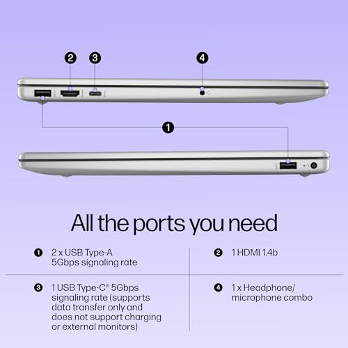 HP Laptop 15, Intel® Core™ i3-1315U, 8GB DDR4 Ram,512GB SSD,Intel UHD Graphics, Windows 11 + MS Office'2021, Dual Speakers,15.6-inch(39.6 cm),FHD, Natural Silver,1.59 kg,15-fd0129TU